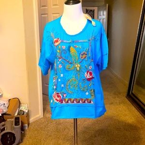 Brand New With Tags Johnny Was beautiful shirt